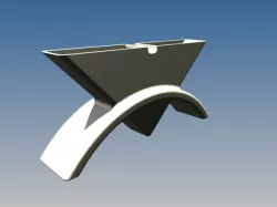 "V" Shaped vase