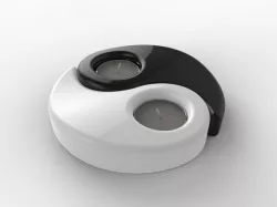 yinyang candle holder