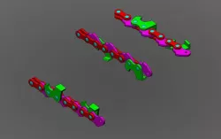 3D Chainsaw Chain Links