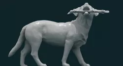 3D Dog Model 3D model