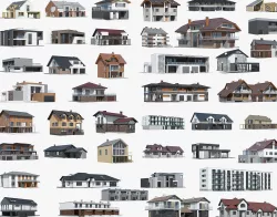 43 Models of Houses 3D Model Collection