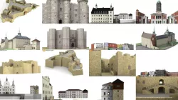 6x world famous castles 3D Model Collection
