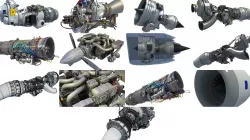 Aircraft Engines 3D Models Collection 