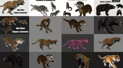 animated animals with hair effect  3D Model Collection
