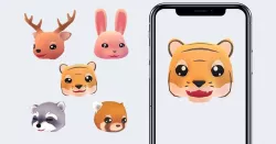 Animoji Animals Low-poly  3D model
