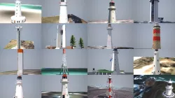 Australian Lighthouses 3D Model Collection