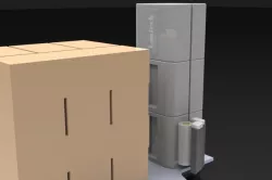 Automatic pallet wrapping machine, palletizer, wrapper Rev 01