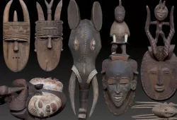 Carved  Wooden Mask Collection 