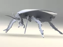 Cockroach, Palmetto Bug, wood craft puzzle, bugs, 3d model, puzzle, sheetmetal, metalcraftdesign