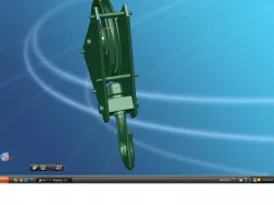 crane hook & pulley assembly