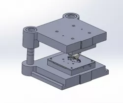 Cut and bend the mold heater anchorage