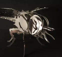 Dragonfly sheetmetal puzzle, insect, 3d model, puzzle, metalcraftdesign