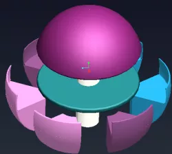 Exploding Spherical Dinner Table