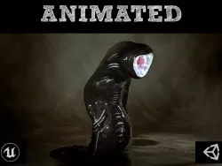 Fanged Leech Low-poly  3D model