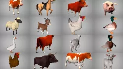 Farm animals collection 
