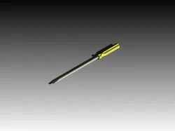 Flat screw driver
