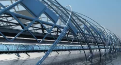 Futuristic Suspension Bridge 2 3D model