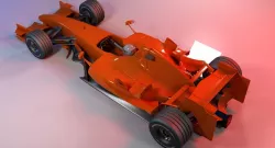Generic Formula 1 Racing Car 3D model