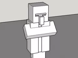 Good clean model of Minecraft villager