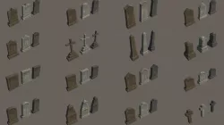 Graveyard pack - PBR 3D Model Collection