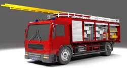 HGV Fire Truck 3D model