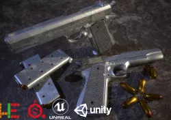 HIE Game Ready M1911 D180629 Low-poly  3D model
