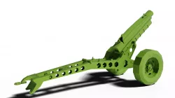 Howitzer M116 Low-poly  3D model