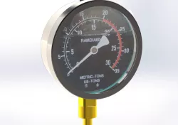 Hydraulic pressure gauge 4"