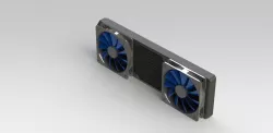  Koolance 30 FPI 3x 140mm Fan Copper Radiator