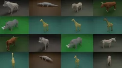 Low Poly Animals 3D Model Collection