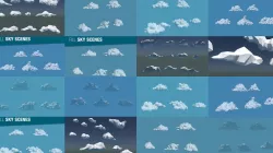Low Poly Cloud Collection 