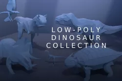 Low-Poly Dinosaur Collection 