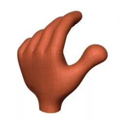 Low Poly Hand Low-poly  3D model