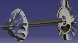 Microturbine Jet Engine 