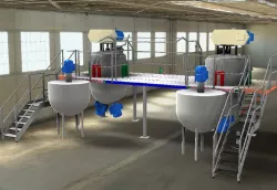 Mixing, reactor vessel platform