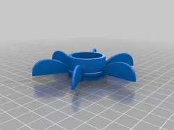 Motor coil cooling fan