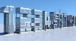 Numbers Skyscrapers 3D model