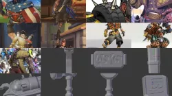 Overwatch props 3D Model Collection