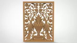 PEACOCK RELIEF ARTCAM CNC  3D model
