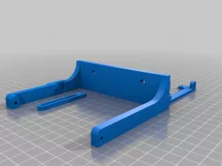 Pivoting LCD frame for 20 mm extrusion