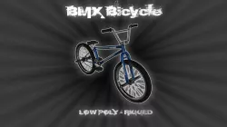 Pro BMX Bicycle - Low Poly - Rigged Low-poly  3D model
