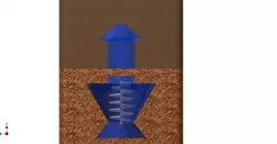 Pyrolysis mini stove in refractory ceramics with water heater, coocking place and heat storage