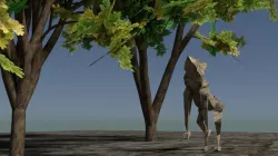 Realistic Trees and a Wolf Lowpoly Collection Game Ready Low-poly  3D model