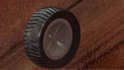 rendering of tyre rim using creo