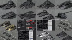 Scifi Antigrav Tanks Mega Pack 3D Model Collection