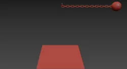 Single Chain Pendulam Simulation 3D model