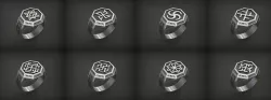 Slavianic Rings 3D Model Collection