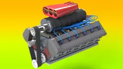 Superchargered V12 engine