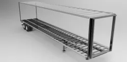 Tautliner trailer main frame