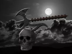 Two handed battle axe